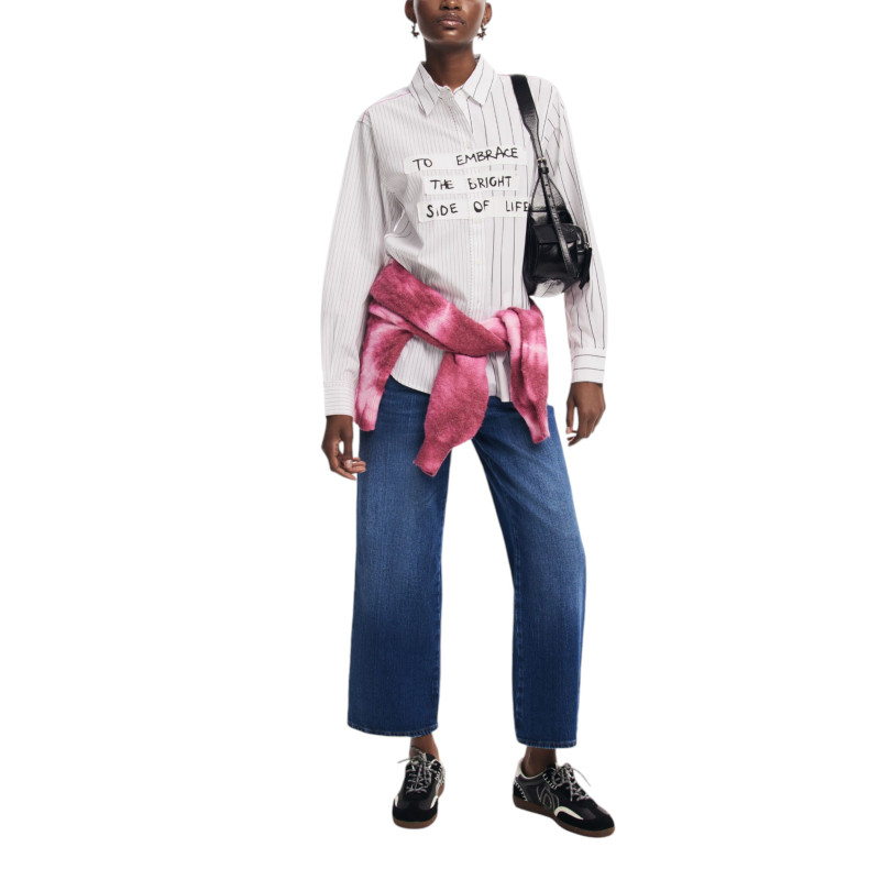 Desigual Moteriški Marškiniai 24WWCW19 White