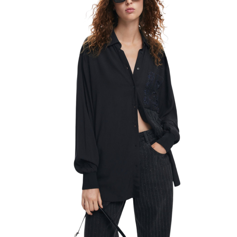 Desigual Moteriški Marškiniai 24WWCW07 Black