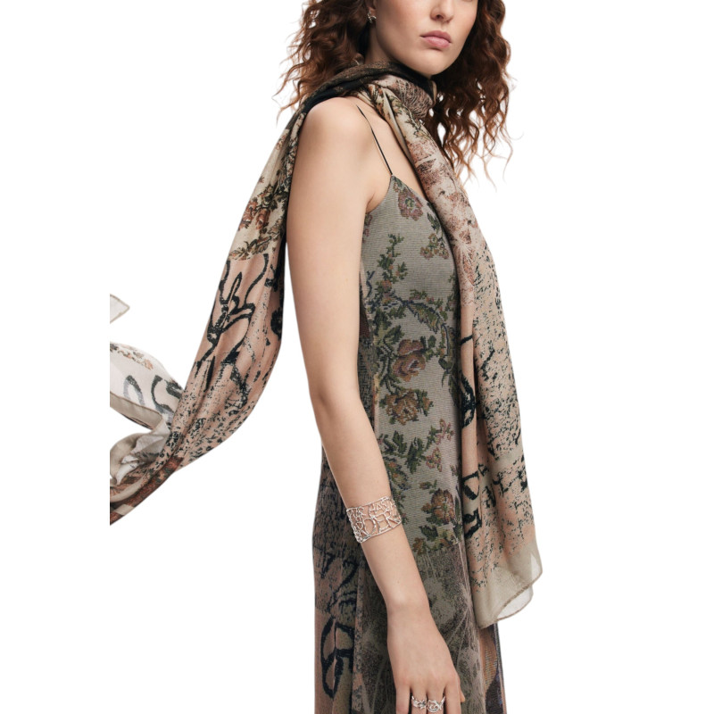Desigual šalikas 24WAWA27 Beige