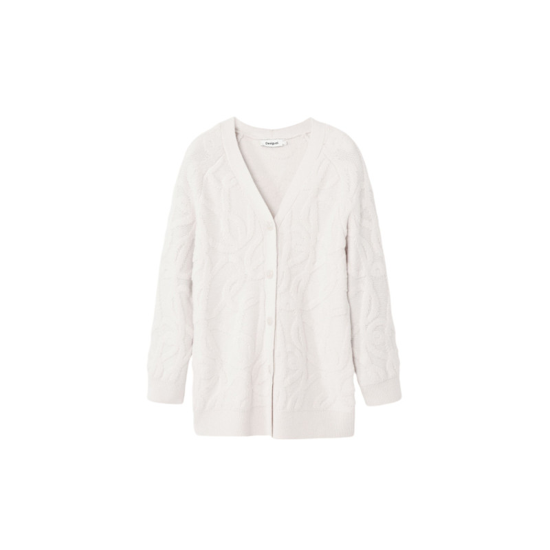 Desigual Megztinis 24WWJF12 White