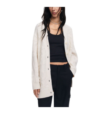 Desigual Megztinis 24WWJF12 White