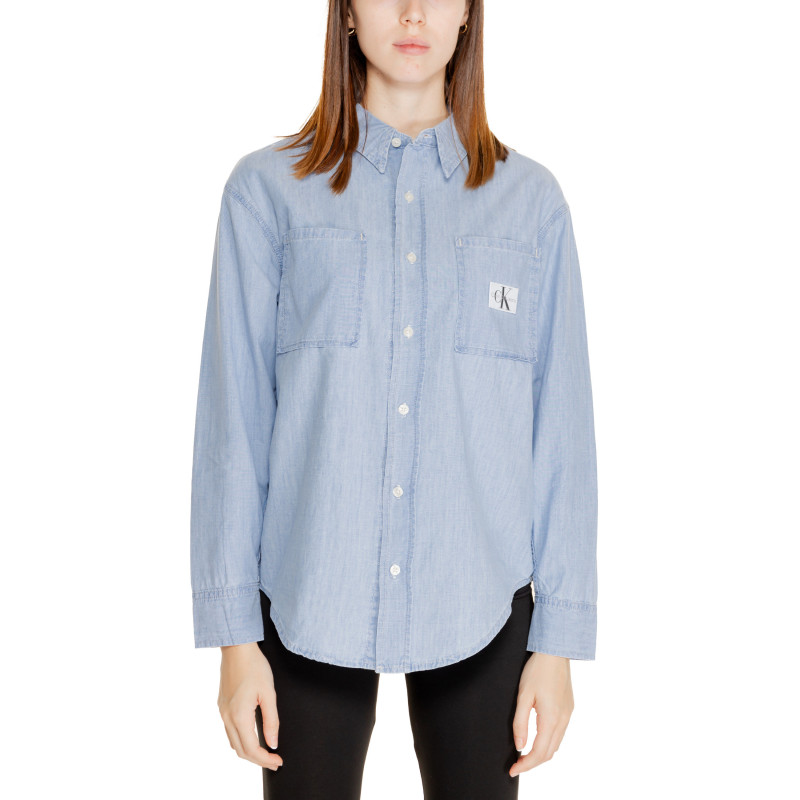 Calvin Klein Jeans Moteriški Marškiniai J20J224343 Light Blue