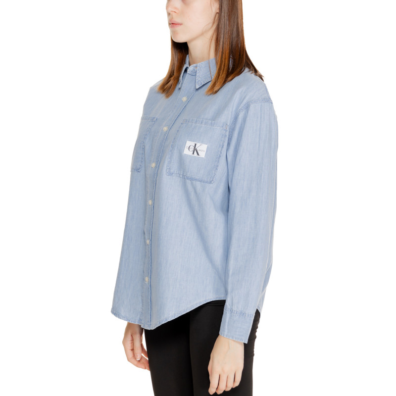 Calvin Klein Jeans Moteriški Marškiniai J20J224343 Light Blue