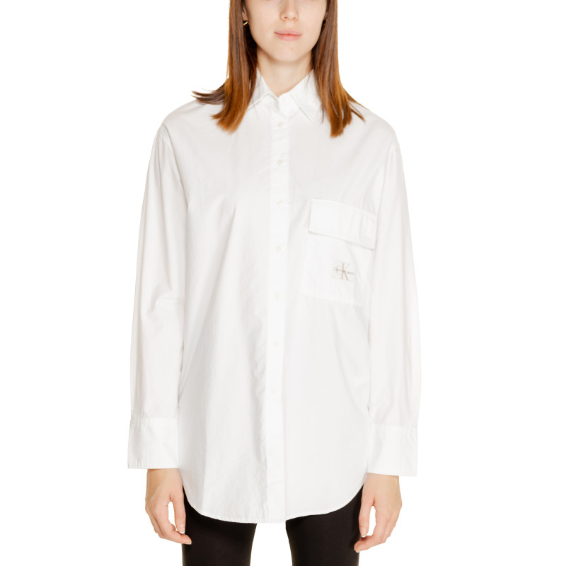 Calvin Klein Jeans Moteriški Marškiniai J20J223867 White
