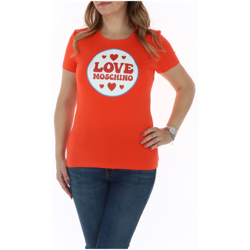 Love Moschino Marškinėliai W4H1920 Orange