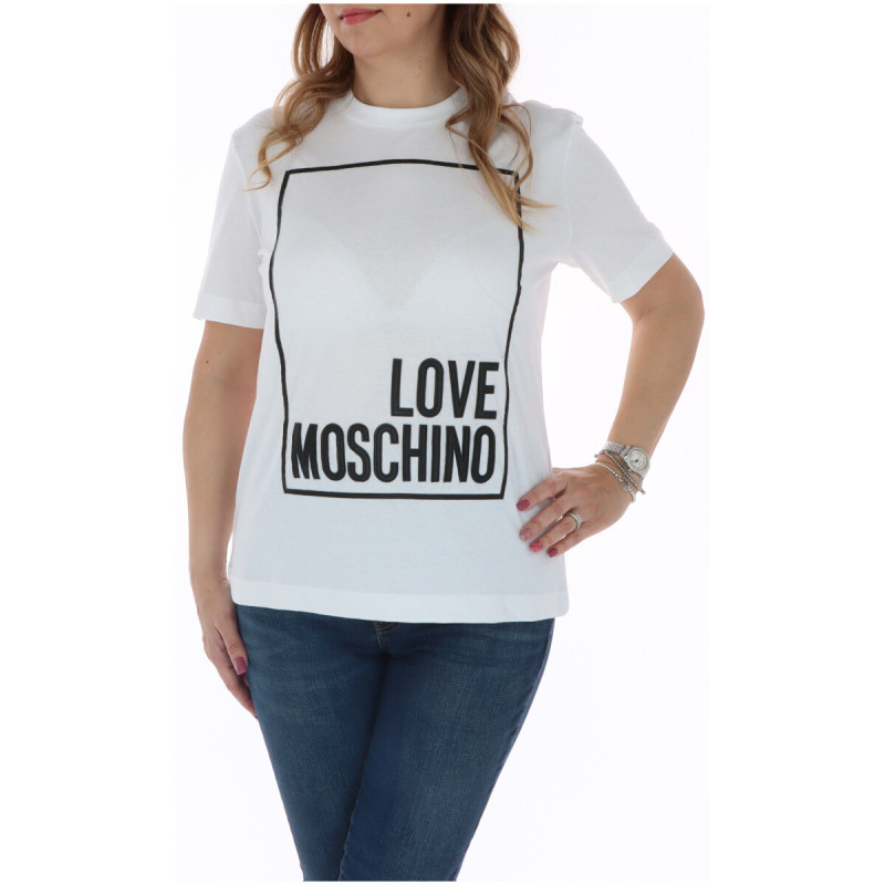 Love Moschino Marškinėliai W4H0622M3876 White