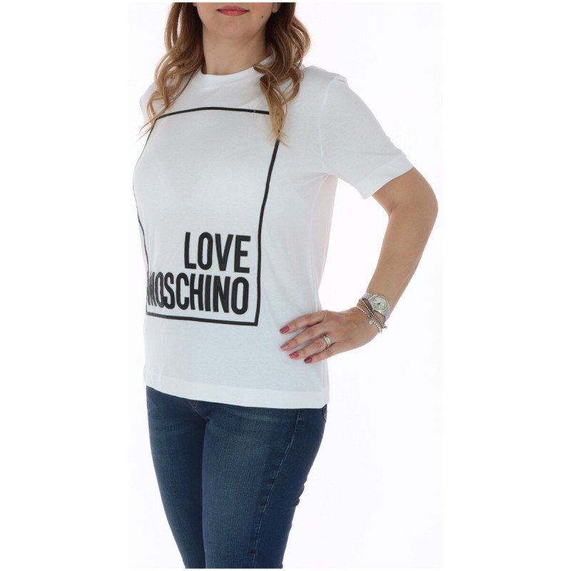 Love Moschino Marškinėliai W4H0622M3876 White
