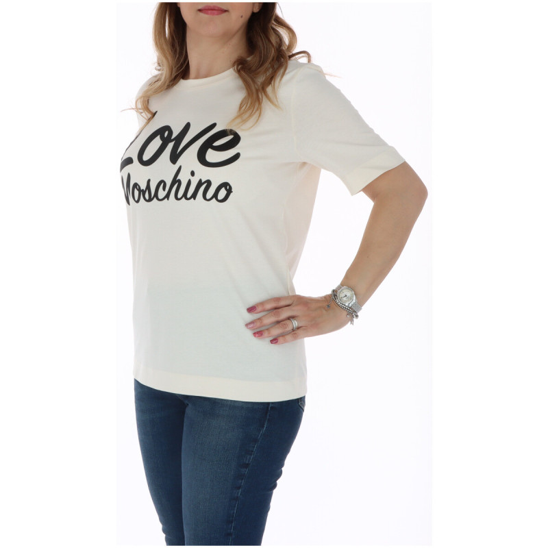 Love Moschino Marškinėliai W4F153VM4405 White