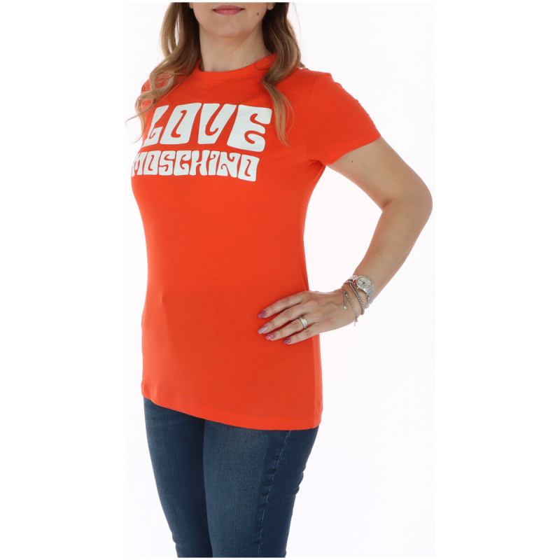 Love Moschino Marškinėliai W4F732FM3876 Orange