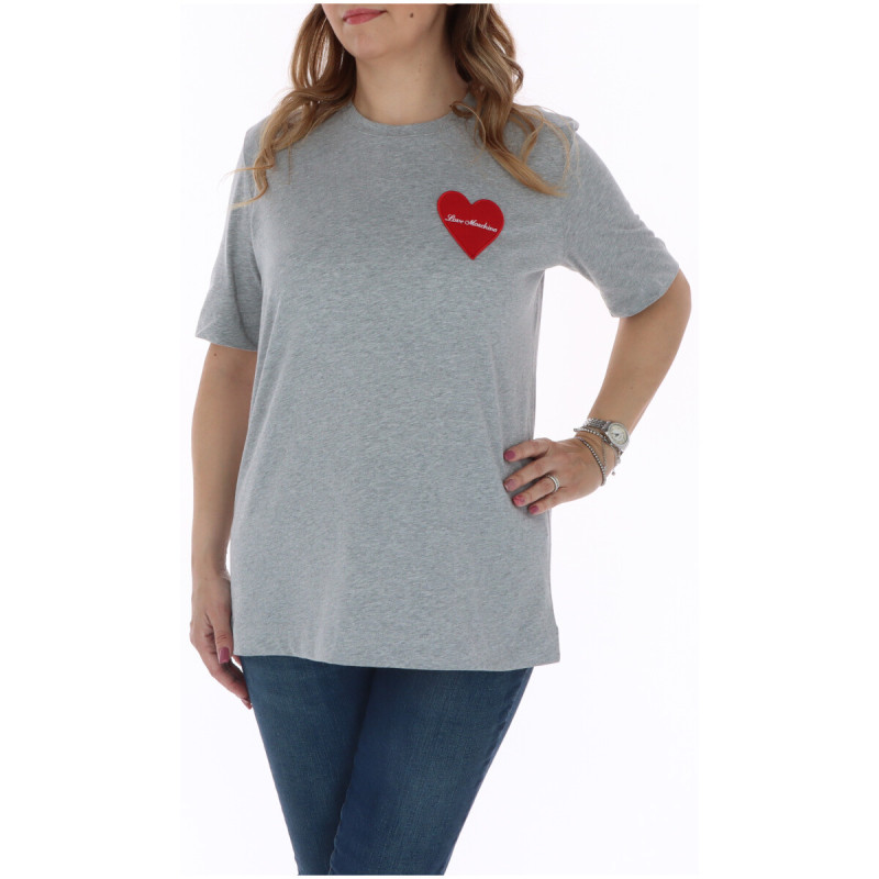Love Moschino Marškinėliai W4F1583M3876 Grey