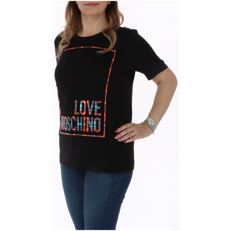 Love Moschino Marškinėliai W4F153ZM3876 Black