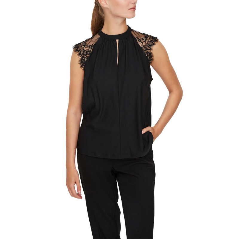 Vero Moda Marškinėliai 10226072 Black
