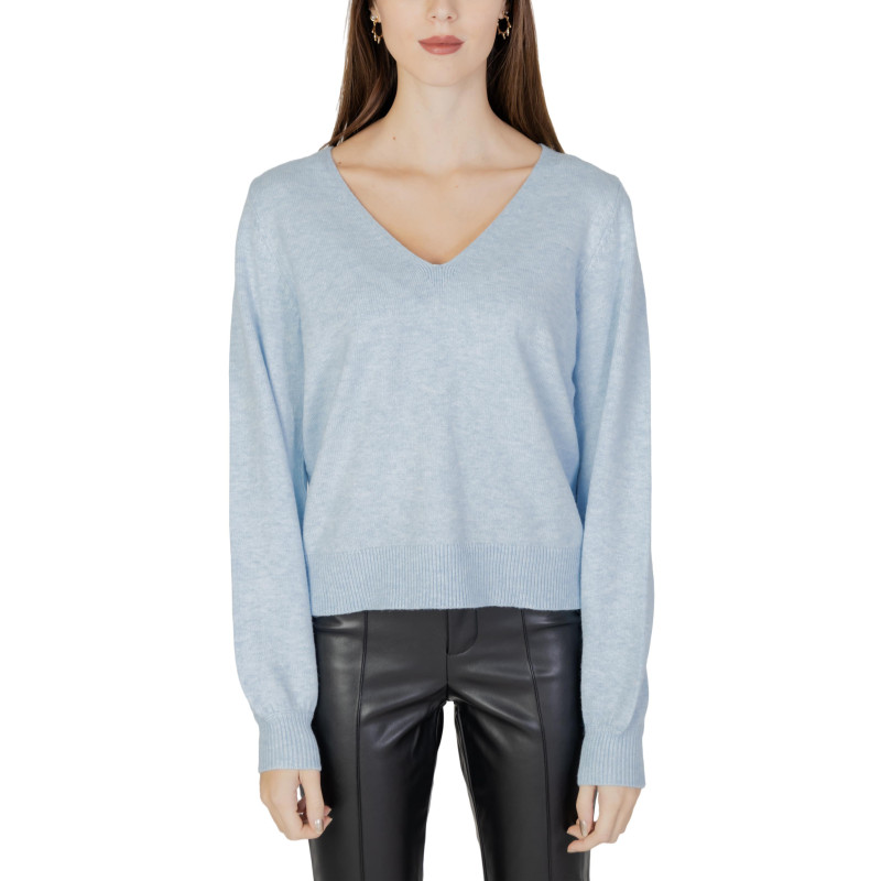 Vila Clothes Megztinis 14084174 Light Blue