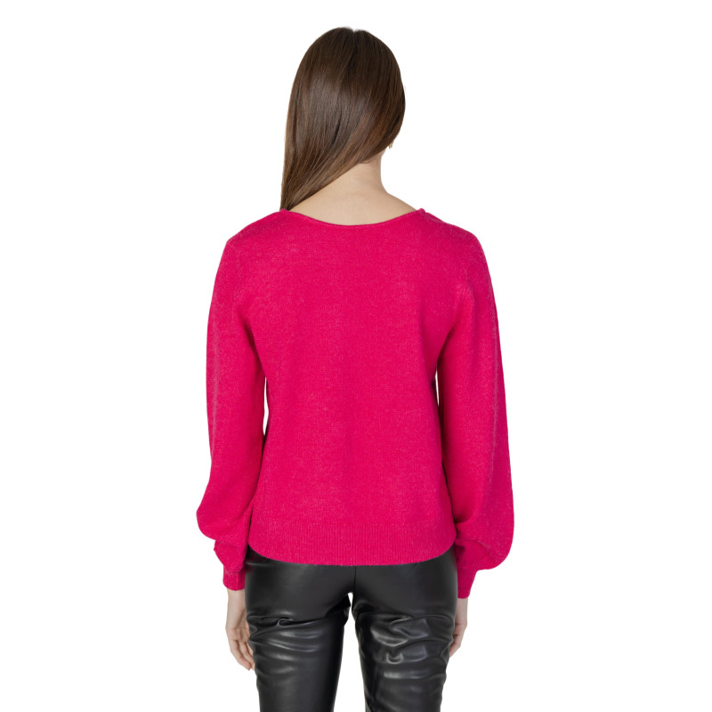Vila Clothes Megztinis 14084174 Fuchsia