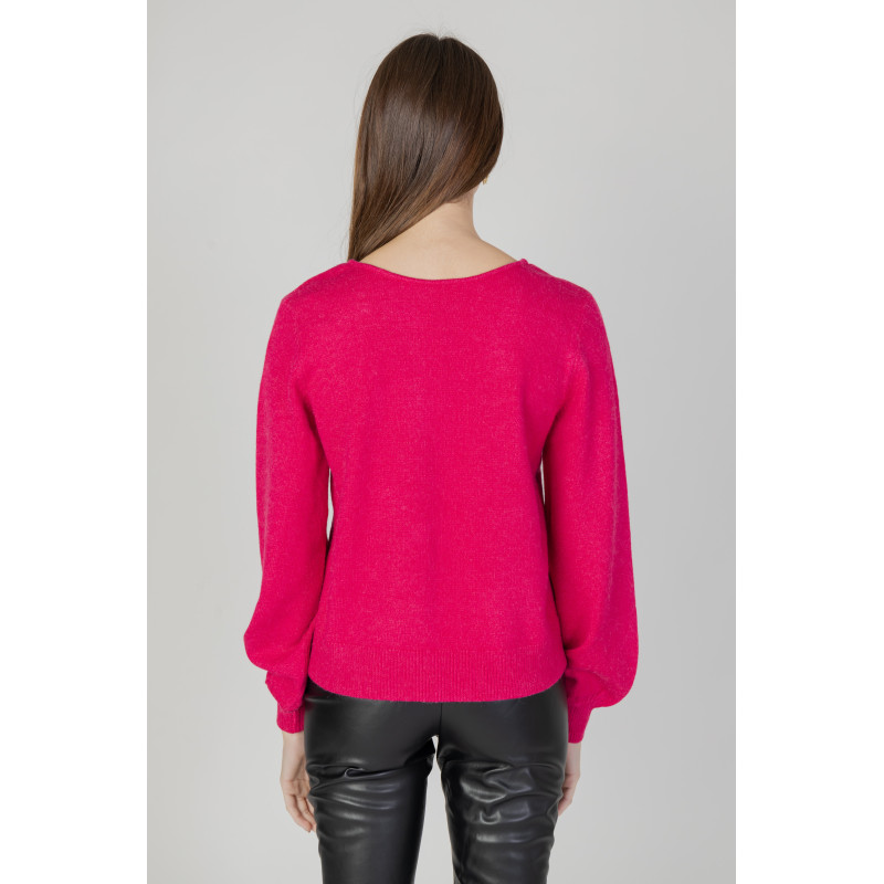 Vila Clothes Megztinis 14084174 Fuchsia