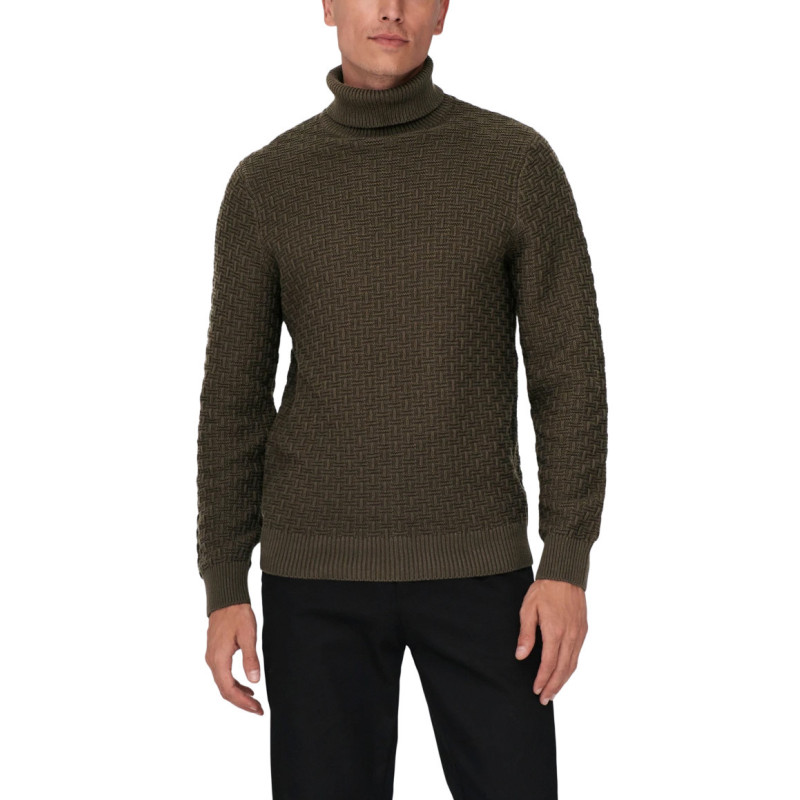 Only & Sons Megztinis 22023177 Brown