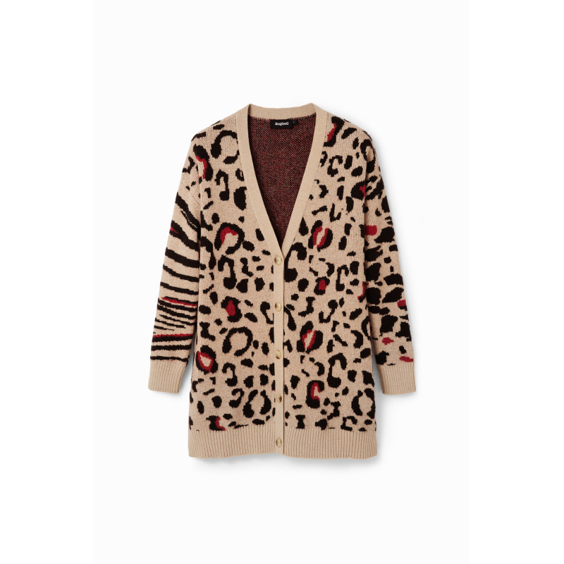Desigual Megztinis 23WWJF44 Beige