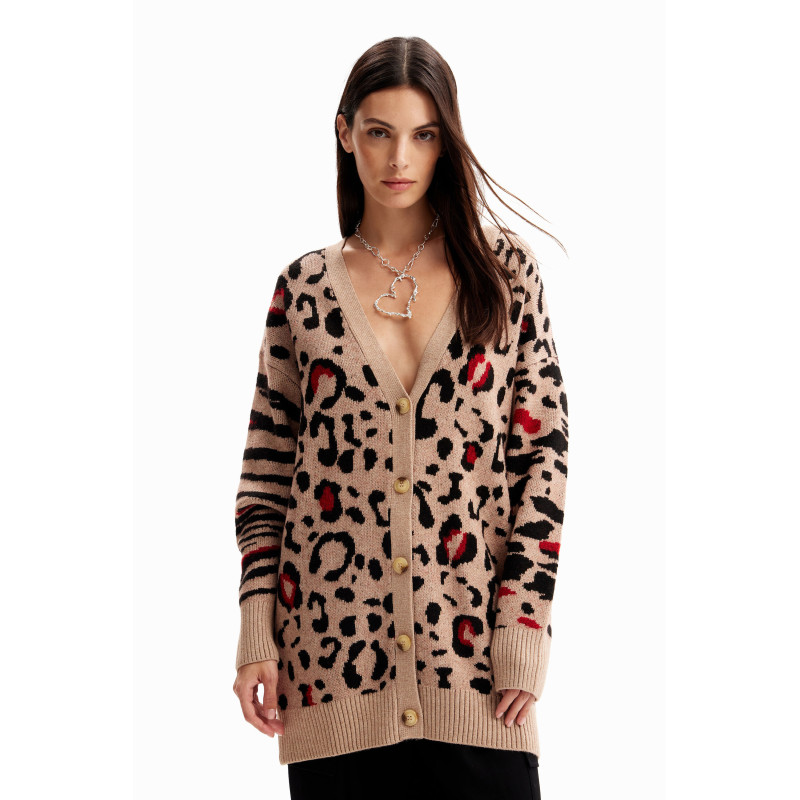 Desigual Megztinis 23WWJF44 Beige