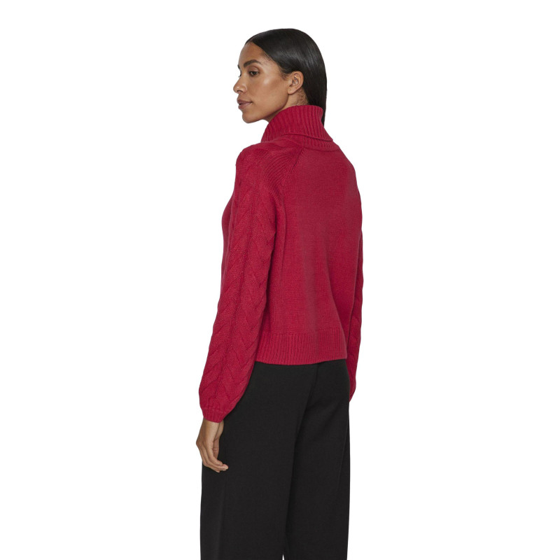 Vila Clothes Megztinis 14087553 Fuchsia