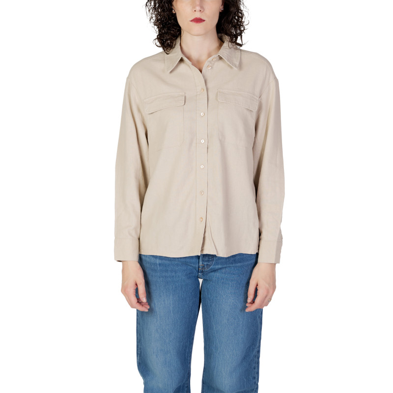 Only Moteriški Marškiniai 15278795 Beige