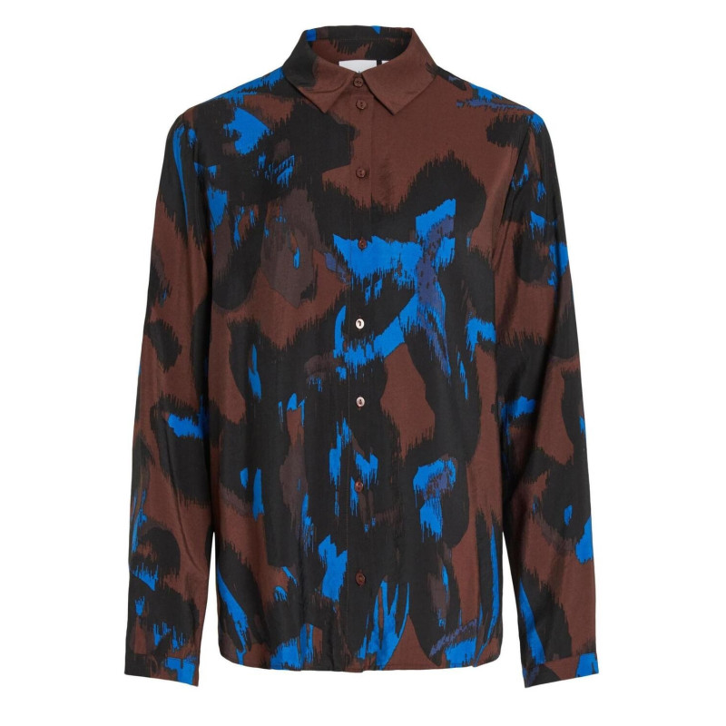 Vila Clothes Moteriški Marškiniai 14090111 Blue