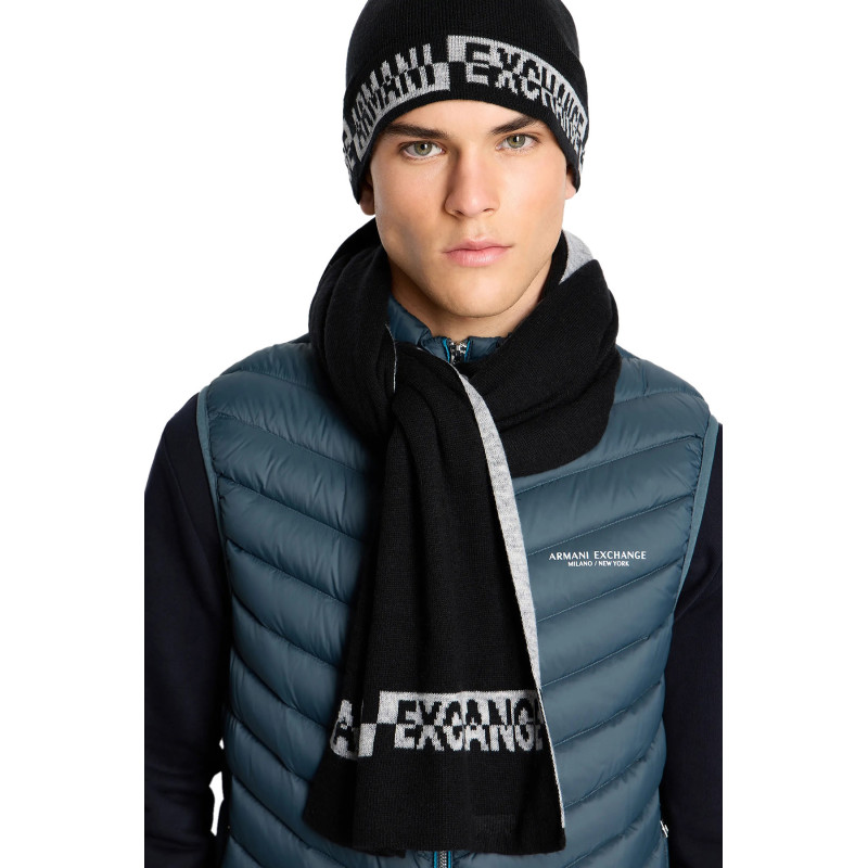Armani Exchange šalikas 954651 CC313 Black