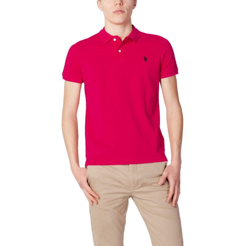 U s  Polo Assn  Polo Marškinėliai WH7_1035631373_Magenta Fuchsia