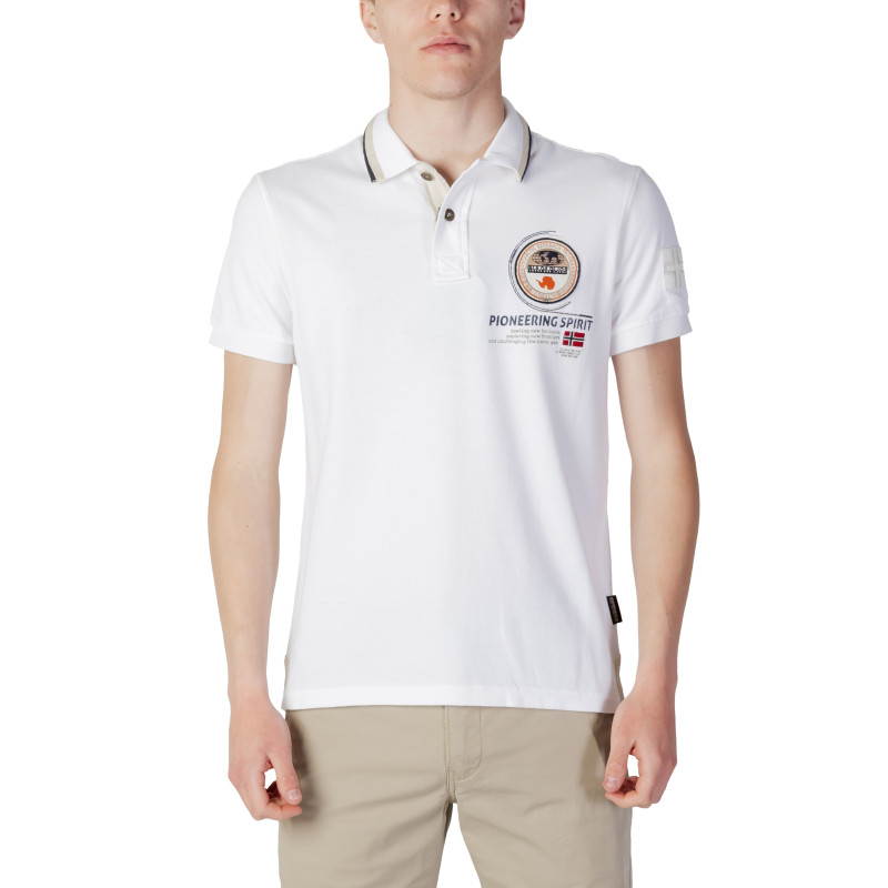 Napapijri Polo Marškinėliai NPH0A4H8R White