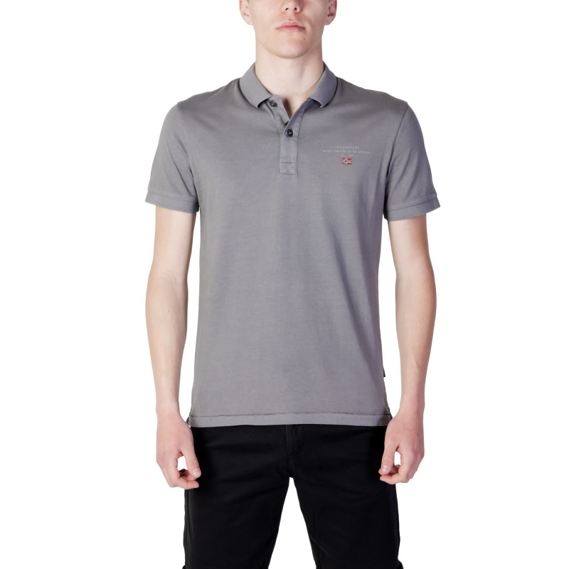 Napapijri Polo Marškinėliai NP0A4GB4 Grey