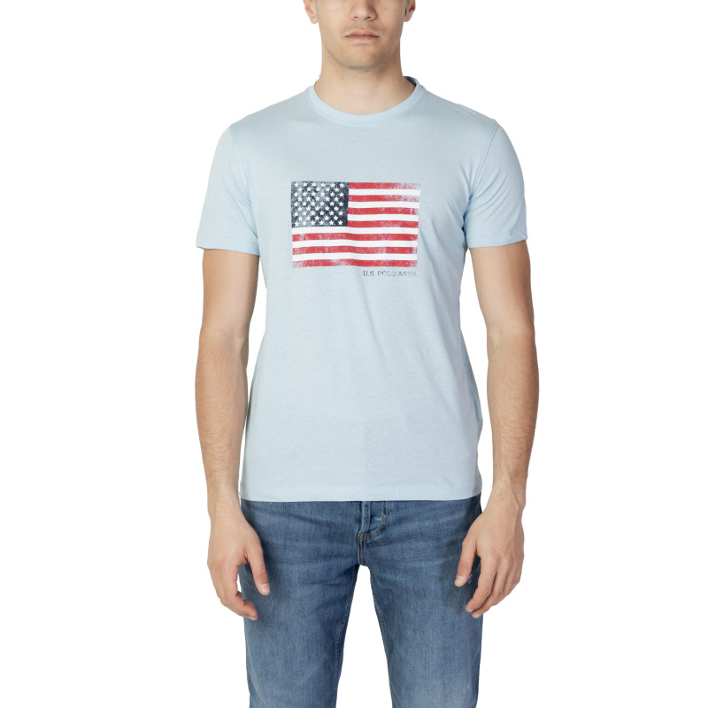 U s  Polo Assn  Marškinėliai 51520 PFPA Light Blue