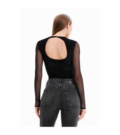 Desigual Marškinėliai 22WWQK16 Black