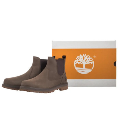 Timberland Britton Road Mid Chelsea Boot Medium Brown Nubuck 0A6A4W EM5 (TI141-a) batai