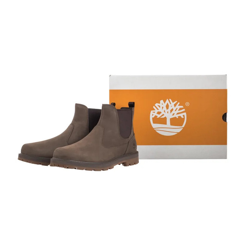 Timberland Britton Road Mid Chelsea Boot Medium Brown Nubuck 0A6A4W EM5 (TI141-a) batai