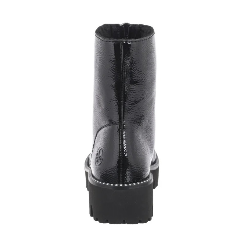 Rieker Czarne Lakierowane Y3351-00 Black (RI218-a) bateliai
