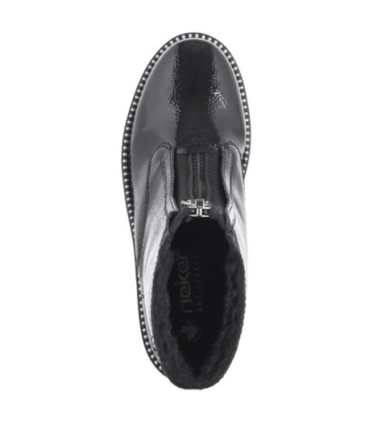 Rieker Czarne Lakierowane Y3351-00 Black (RI218-a) bateliai