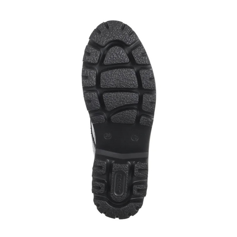 Rieker Czarne Lakierowane Y3351-00 Black (RI218-a) bateliai
