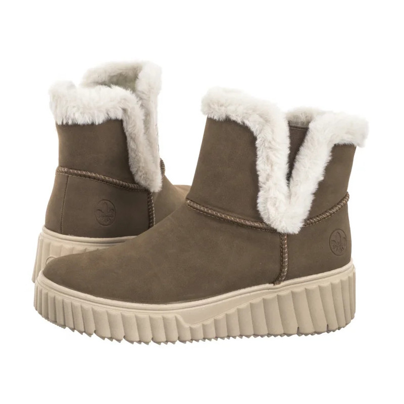 Rieker Brązowe N2560-24 Brown (RI219-a) bateliai