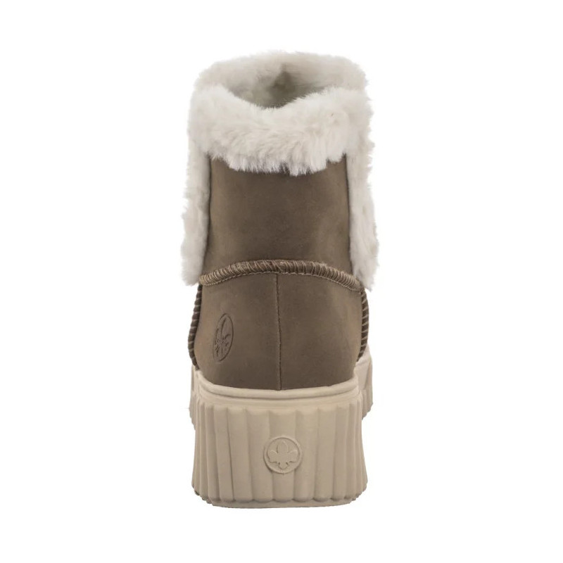 Rieker Brązowe N2560-24 Brown (RI219-a) bateliai