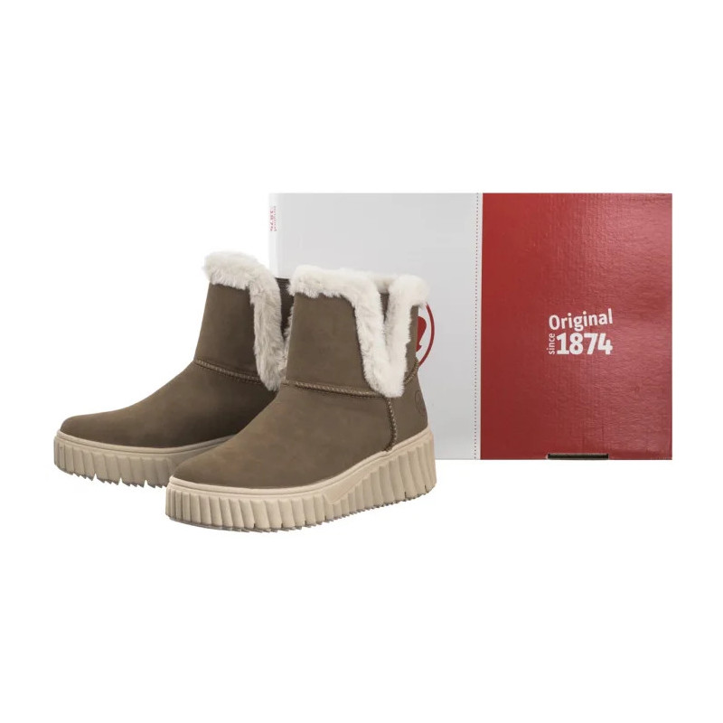 Rieker Brązowe N2560-24 Brown (RI219-a) bateliai