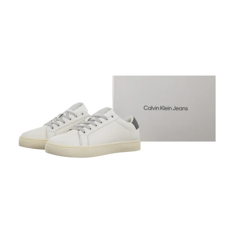 Calvin Klein Classic Cupsole Low Ohb Bright White/Creamy White YM0YM01164 0LD (CK605-a) sportiniai bateliai