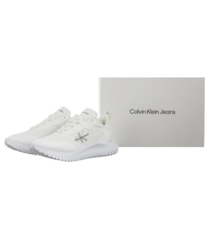 Calvin Klein Eva Runner Low Lace Mix Ml Wn Triple Bright White YW0YW01442 0K4 (CK607-a) sportiniai bateliai