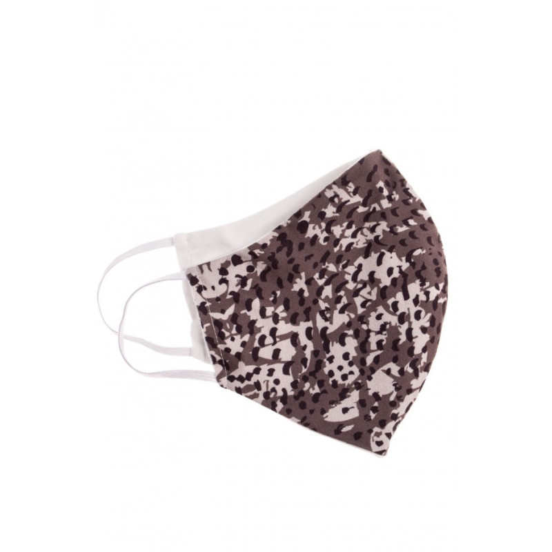 Profilowana maseczka z nadrukiem - szara