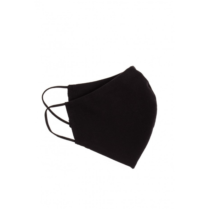 Profilowana maseczka bawełniana - czarna