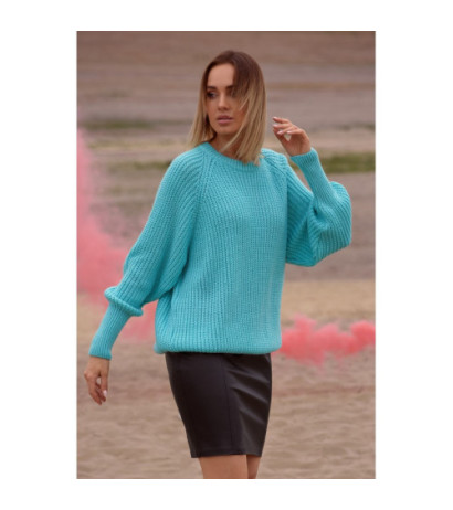 M537 Sweter prążek pod...