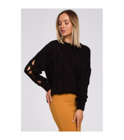 M539 Sweter z dziurami na...