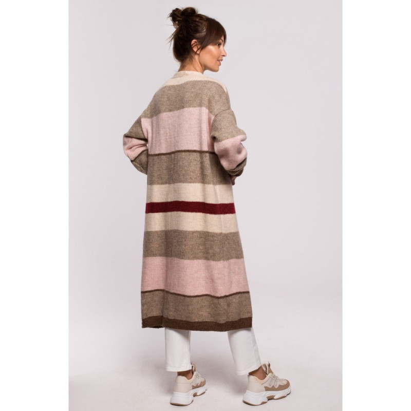 BK055 Kardigan w pasy - model 4