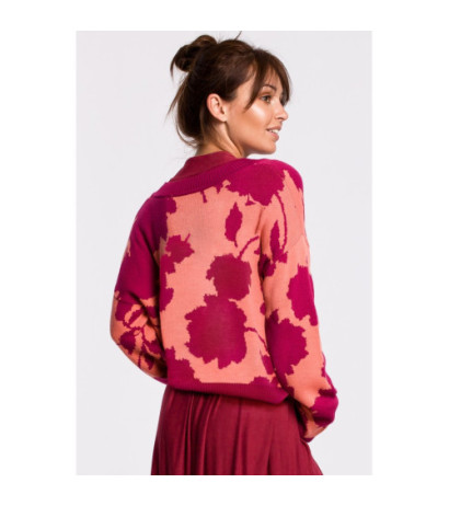 BK056 Sweter w kwiaty - model 4