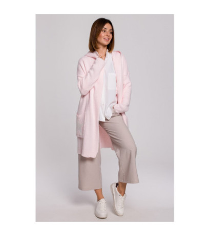 BK063 Kardigan z motywem gwiazdy - pudrowy