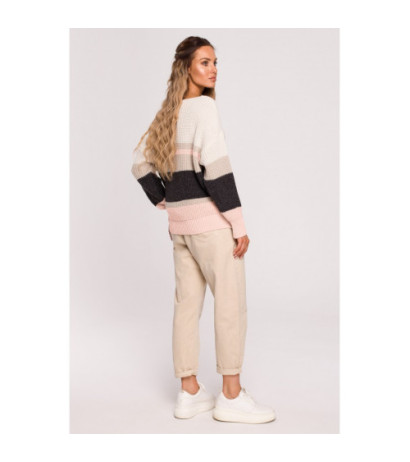 M686 Sweter w pasy - model 2