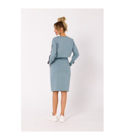 M728 Sportowa spódnica z gumą w pasie - agawa